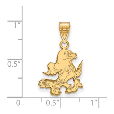 United States Air Force Academy 10K Yellow Gold Falcon Medium Pendant – view 2