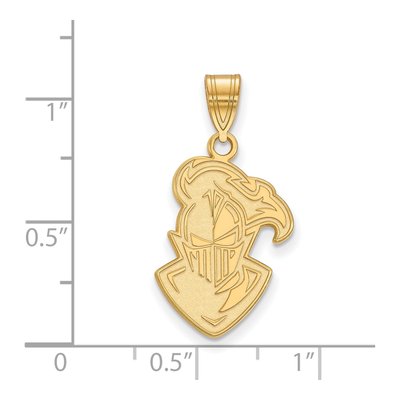 Furman University 10K Yellow Gold Paladins Large Pendant – view 2