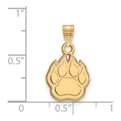 Northern Illinois University 10K Yellow Gold Paw Small Pendant – view 2