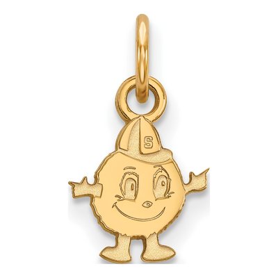 Syracuse University 10K Yellow Gold Mascot Extra Small Pendant