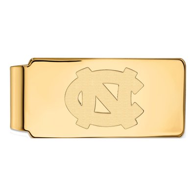 10K Yellow Gold Logoart University Of North Carolina N-C Money Clip