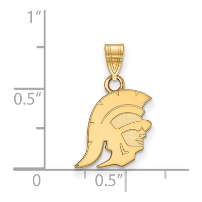 University of Southern California 10K Yellow Gold Trojan Small Pendant – view 2