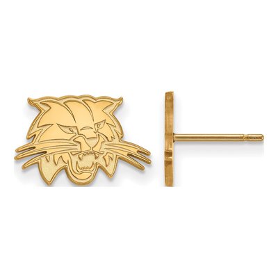 Ohio University 10K Yellow Gold Bobcat Extra Small Stud Earrings