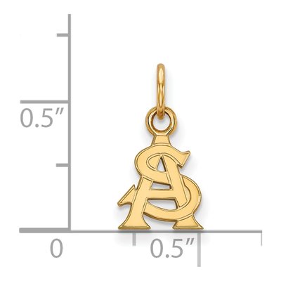 Arizona State University 10K Yellow Gold Extra Small Pendant – view 2