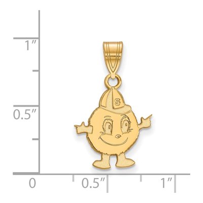 Syracuse University 10K Yellow Gold Medium Mascot Pendant – view 2