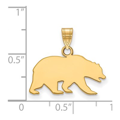 University of California Berkeley 10K Yellow Gold UC Bear Small Pendant – view 2
