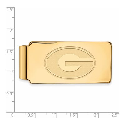 10K Yellow Gold Logoart University Of Georgia Letter G Money Clip – view 2