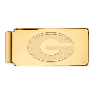 10K Yellow Gold Logoart University Of Georgia Letter G Money Clip