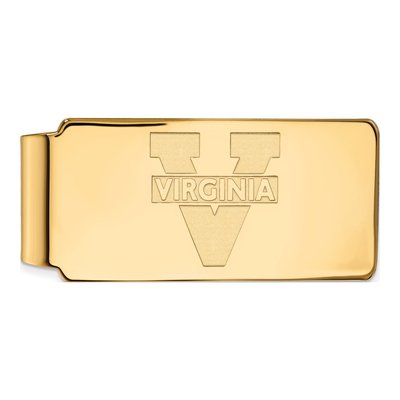 10K Yellow Gold Logoart University Of Virginia Money Clip