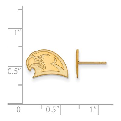 Miami University 10K Yellow Gold Redhawks Stud Earrings – view 2