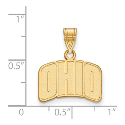 Ohio University 10K Yellow Gold Small Pendant – view 2
