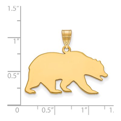 University of California Berkeley 10K Yellow Gold Large UC Bear Pendant – view 2