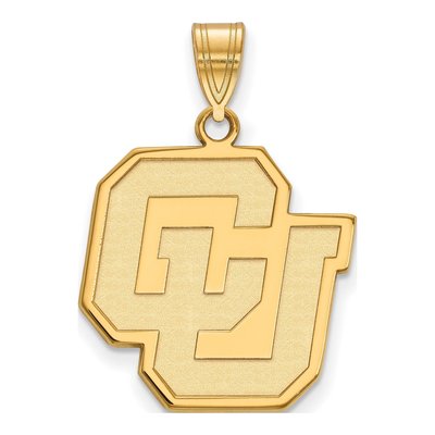 University of Colorado 10K Yellow Gold Large C-U Pendant