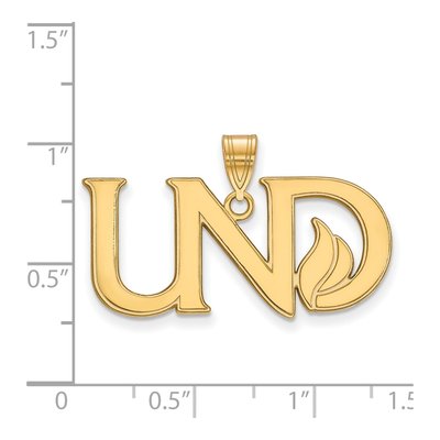 University of North Dakota 10K Yellow Gold Large Pendant – view 2