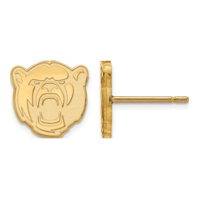 Baylor University 10K Yellow Gold Stud Earrings
