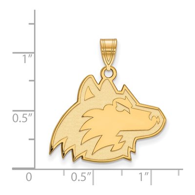 Northern Illinois University 10K Yellow Gold Huskies Large Pendant – view 2