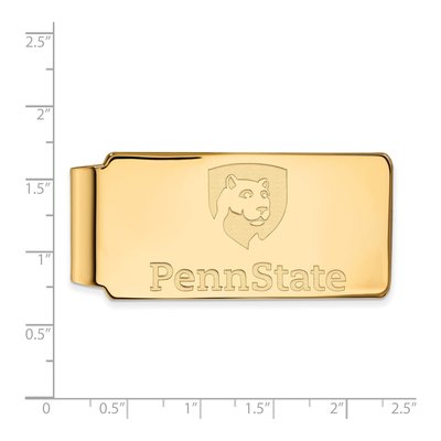 10K Yellow Gold Logoart Penn State University Money Clip – view 2