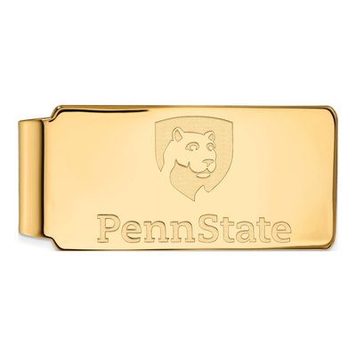 10K Yellow Gold Logoart Penn State University Money Clip