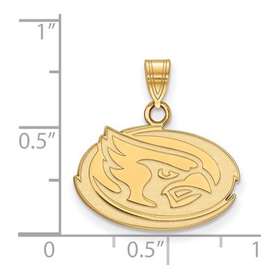 Iowa State University 10K Yellow Gold Cardinal Small Pendant – view 2