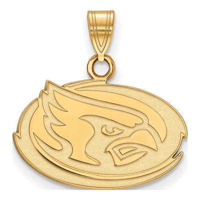 Iowa State University 10K Yellow Gold Cardinal Small Pendant