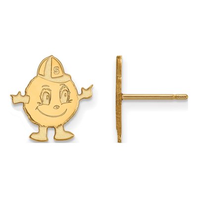 Syracuse University 10K Yellow Gold Mascot Stud Earrings