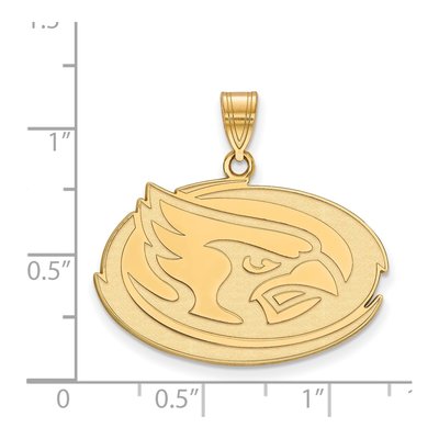 Iowa State University 10K Yellow Gold Cardinal Large Pendant – view 2