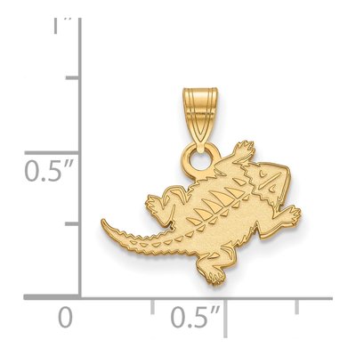 Texas Christian University 10K Yellow Gold Horned Frog Small Pendant – view 2