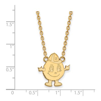 Syracuse University 10K Yellow Gold Large Mascot Necklace – view 2