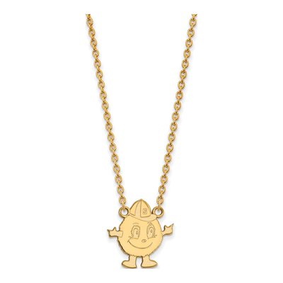 Syracuse University 10K Yellow Gold Large Mascot Necklace