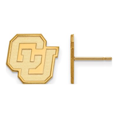 University of Colorado 10K Yellow Gold Stud Earrings