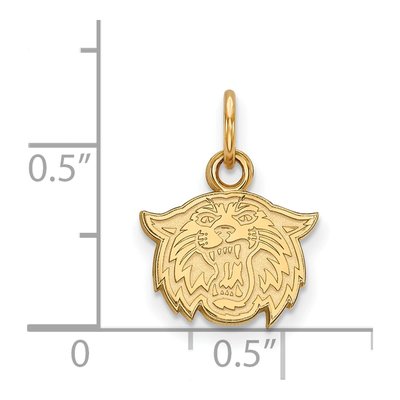 Villanova University 10K Yellow Gold Wildcat Extra Small Pendant – view 2