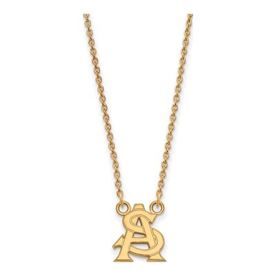 Arizona State University 10K Yellow Gold A-S Small Necklace