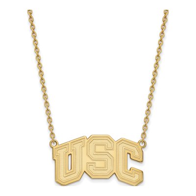 University of Southern California 10K Yellow Gold USC Trojans Large Pendant Necklace