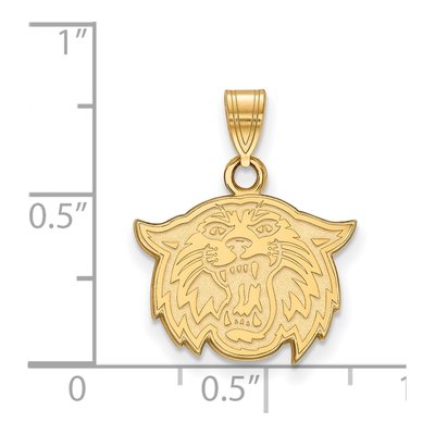 Villanova University 10K Yellow Gold Wildcat Small Pendant – view 2