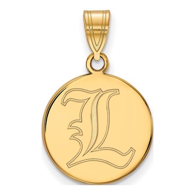 University of Louisville 10K Yellow Gold Medium Letter L Pendant