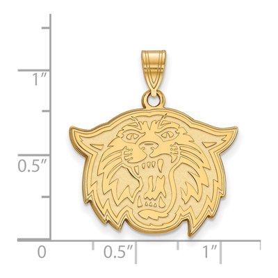 Villanova University 10K Yellow Gold Wildcat Large Pendant – view 2