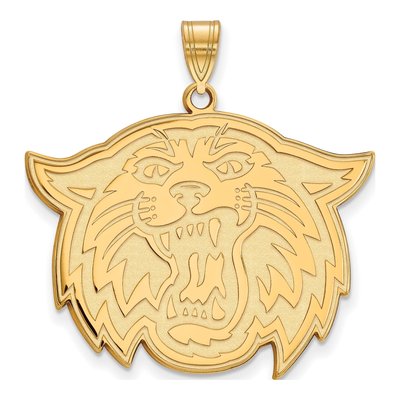 Villanova University 10K Yellow Gold Wildcats Extra Large Pendant