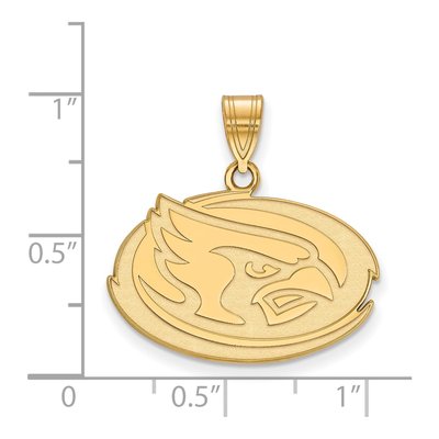 Iowa State University 10K Yellow Gold Cardinal Medium Pendant – view 2