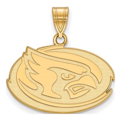 Iowa State University 10K Yellow Gold Cardinal Medium Pendant