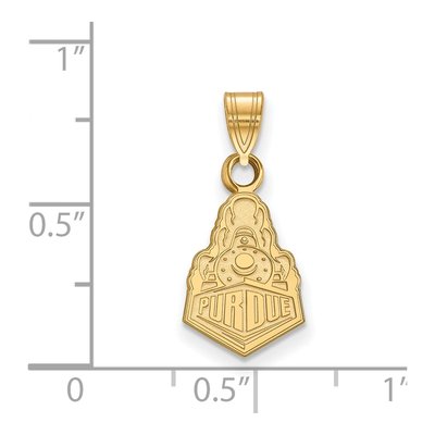 Purdue University 10K Yellow Gold Boilermakers Train Small Pendant – view 2