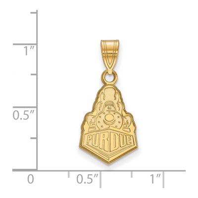 Purdue University 10K Yellow Gold Medium Boilermakers Train Pendant – view 2