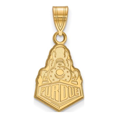 Purdue University 10K Yellow Gold Medium Boilermakers Train Pendant