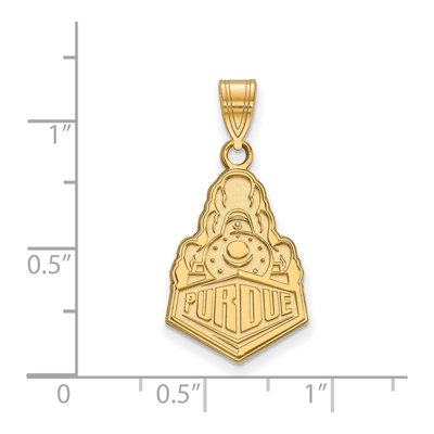 Purdue University 10K Yellow Gold Boilermakers Train Large Pendant – view 2