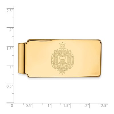 10K Yellow Gold Logoart Us Naval Academy Crest Money Clip – view 2