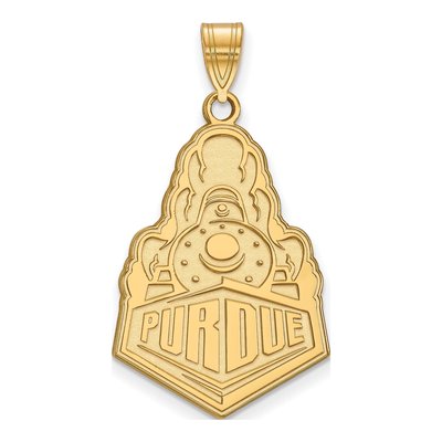 Purdue University 10K Yellow Gold Extra Large Boilermakers XL Train Pendant