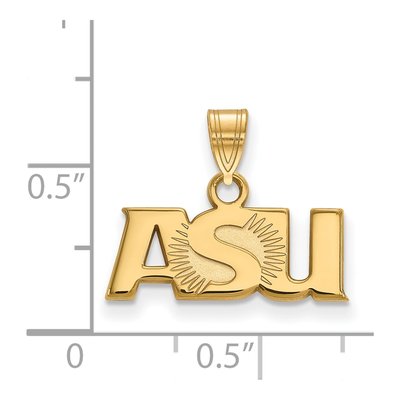 Arizona State University 10K Yellow Gold Small Pendant – view 2