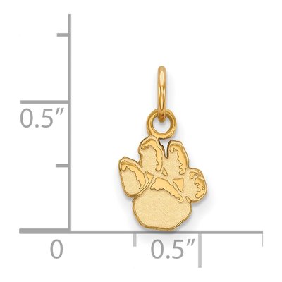 University of Pittsburgh 10K Yellow Gold Pitt Panthers Extra Small Paw Pendant – view 2