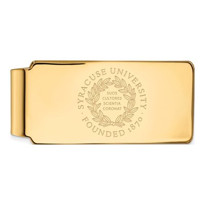 10K Yellow Gold Logoart Syracuse University Crest Money Clip