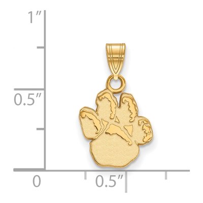 University of Pittsburgh 10K Yellow Gold Panther Paw Small Pendant – view 2