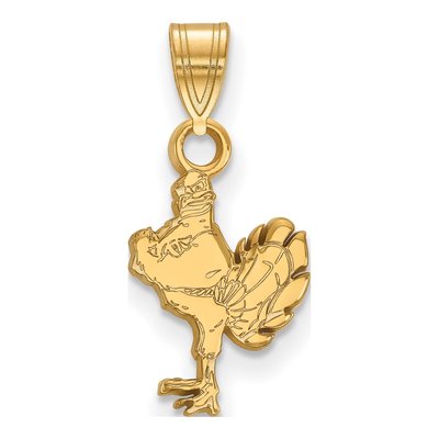 Virginia Tech 10K Yellow Gold Hokiebird Small Pendant